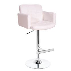 Modrest T-1040- Off-White Eco-Leather Contemporary Barstool