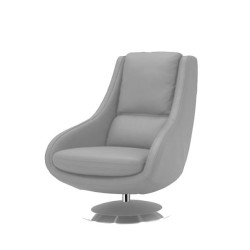 Divani Casa Ventura - Modern Leather Lounge Chair