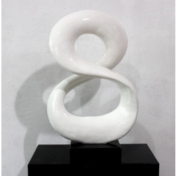 Modrest SZ0029 - Modern White Infinity Sculpture