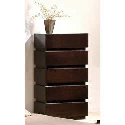 Modrest Trend Modern Wenge 5-Drawer Bedroom Chest