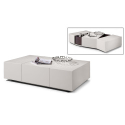 Modrest P592A - Modern White Coffee Table