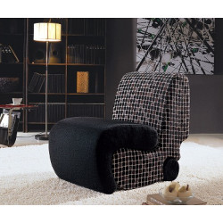 Divani Casa Rubi Fabric Lounge Chair