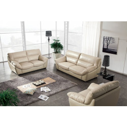 Divani Casa 2938 Beige Leather Sofa Set