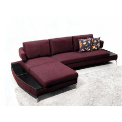 Divani Casa 1077 - Purple Fabric Sectional Sofa