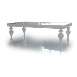 Versus Bella - White Lacquer Dining Table