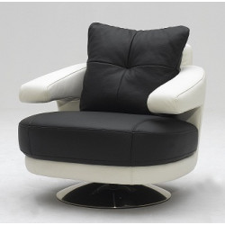 Divani Casa A-238 Modern Full Leather Swivel Chair
