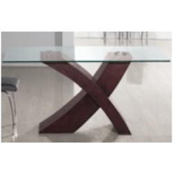 Leo Modern Dining Table with X Shaped Base
