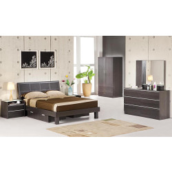 Kent Modern Espresso Bed Set