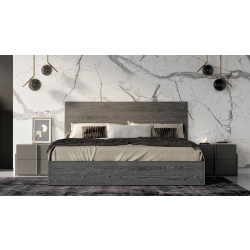 Nova Domus Lucia Italian Modern Matte Grey / Elm Grey Bed