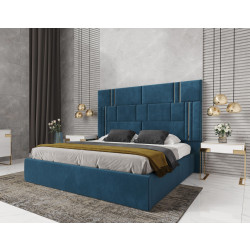 Modrest Adonis - Modern Blue Fabric Bed