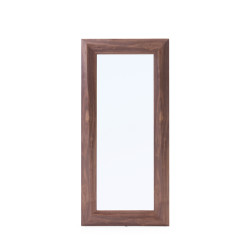 Modrest Calem Modern Walnut Floor Mirror