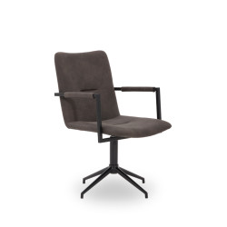 Modrest Pickett Modern Grey Fabric Dining Chair