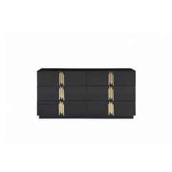 Modrest Token Modern Black & Gold Dresser