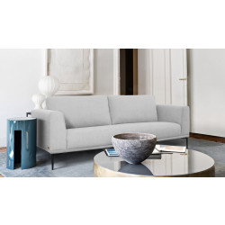 Divani Casa Jada - Modern Light Grey Loveseat