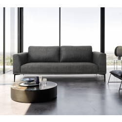 Divani Casa Jada - Modern Dark Grey Loveseat