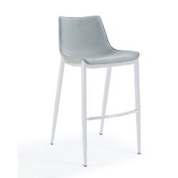 Modrest Jane - Modern Light Grey Counter Stool Set of 2