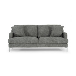 Divani Casa Janina - Modern Dark Grey Fabric Sofa