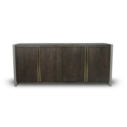 Modrest June - Modern Dark Grey & Walnut Buffet