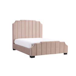 Modrest Melrose Modern Beige Fabric Bed