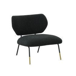 Modrest - Kendall Modern Black Fabric Accent Chair
