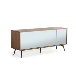 Modrest Kennedy Modern Walnut Buffet