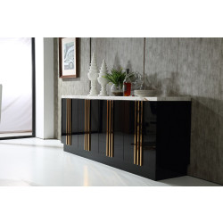 Modrest Kingsley Modern Marble & Rosegold Buffet