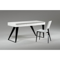 Nova Domus Kismet Modern White & Black Desk