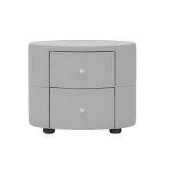 KK75 Leather Nightstand