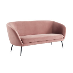 Divani Casa Koeing - Modern Coral Fabric Sofa