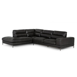 Divani Casa Kudos - Modern Dark Grey LAF Chaise Sectional Sofa