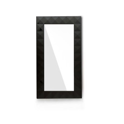 Versus Eva Modern Black Gloss Floor Mirror