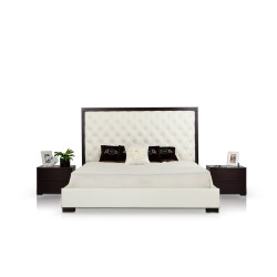 Modrest Ludwig - Tufted Leather Queen Bed