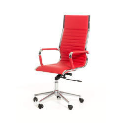DONT ADD TO SITE Modrest Madison Modern Red Leatherette Office Chair