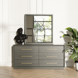 Modrest Manhattan- Contemporary Grey Mirror