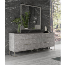 Nova Domus Marbella - Italian Modern Grey Marble Dresser