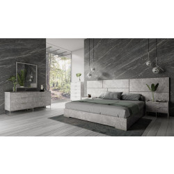 Nova Domus Marbella - Italian Modern Grey Bed Set