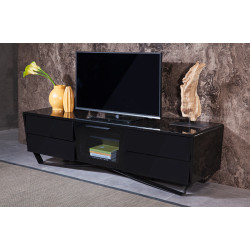 Nova Domus Max Modern Black TV Stand