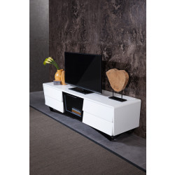 Nova Domus Max Modern White TV Stand