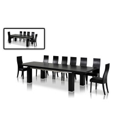 Modrest Maxi Modern Black Oak Dining Table