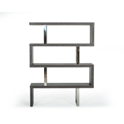 Modrest Maze Modern Grey Elm Bookcase