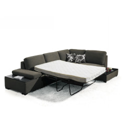 Divani Casa Risto - Modern Fabric Sectional Sofa bed