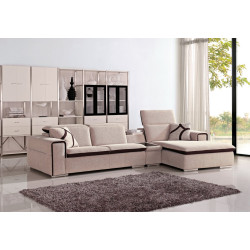 Divani Casa Harding - Modern Fabric Sectional Sofa
