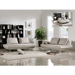 Divani Casa Radford Modern Grey Fabric Sofa Bed Set