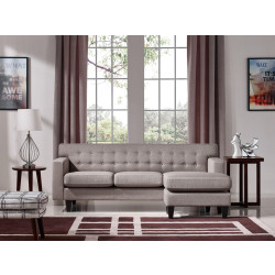 Divani Casa Tawny Modern Fabric Sofa & Ottoman Set