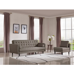 Divani Casa Kestin Modern Brown Sofabed & Chair Set
