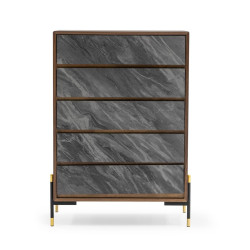Nova Domus Metcalf - Mid-Century Walnut & Grey Chest