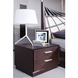 Modrest Prism Modern Brown Oak Nightstand