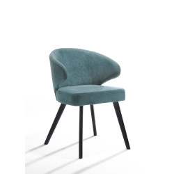 Modrest Quinn Modern Teal & Black Dining Chair (Set of 2)