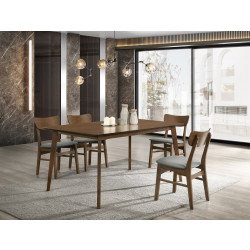 Modrest Castillo Modern Walnut Dining Table
