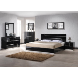 Modrest Moda - Contemporary Black Bed